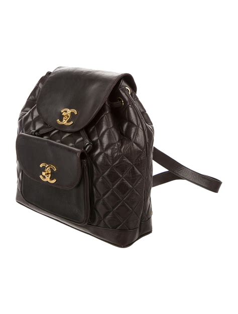 Chanel leather backpacks